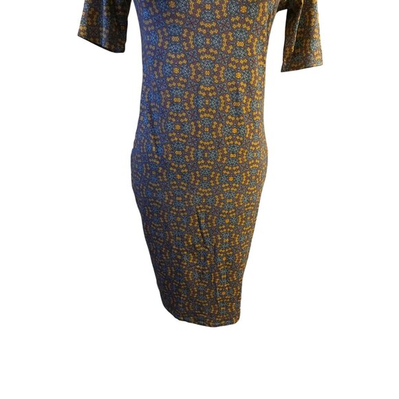 LuLaRoe Womens S Geometric Print Dress Julia Sheath Pencil Dress Kaleidoscope - Picture 3 of 12